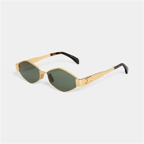 celine triomphe metal 02 cl 40254u|Sunglasses CELINE Triomphe Metal 02 CL40254U 30N Gold 54 .